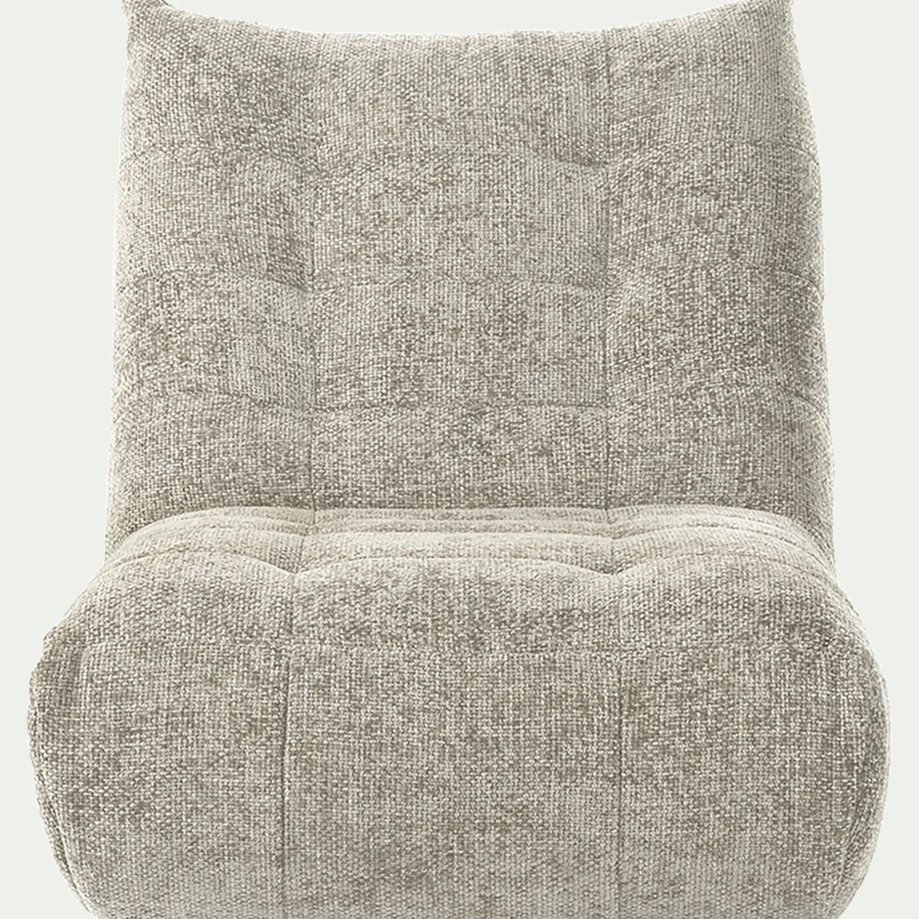 Fauteuil*alinea Fauteuil en tissu chenille - roucas Beige