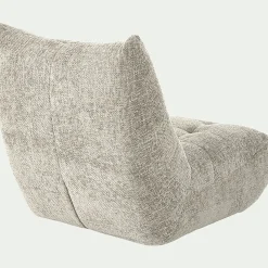 Fauteuil*alinea Fauteuil en tissu chenille - roucas Beige