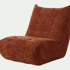 Fauteuil*alinea Fauteuil en tissu chenille - brun rustrel Marron