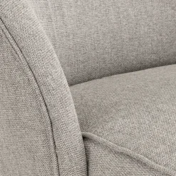 Fauteuil*alinea Fauteuil en tissu chiné et piétement en hévéa - borie Gris
