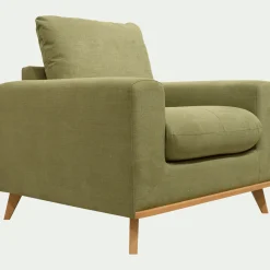 Fauteuil*alinea Fauteuil en tissu cosmo - kaki Vert
