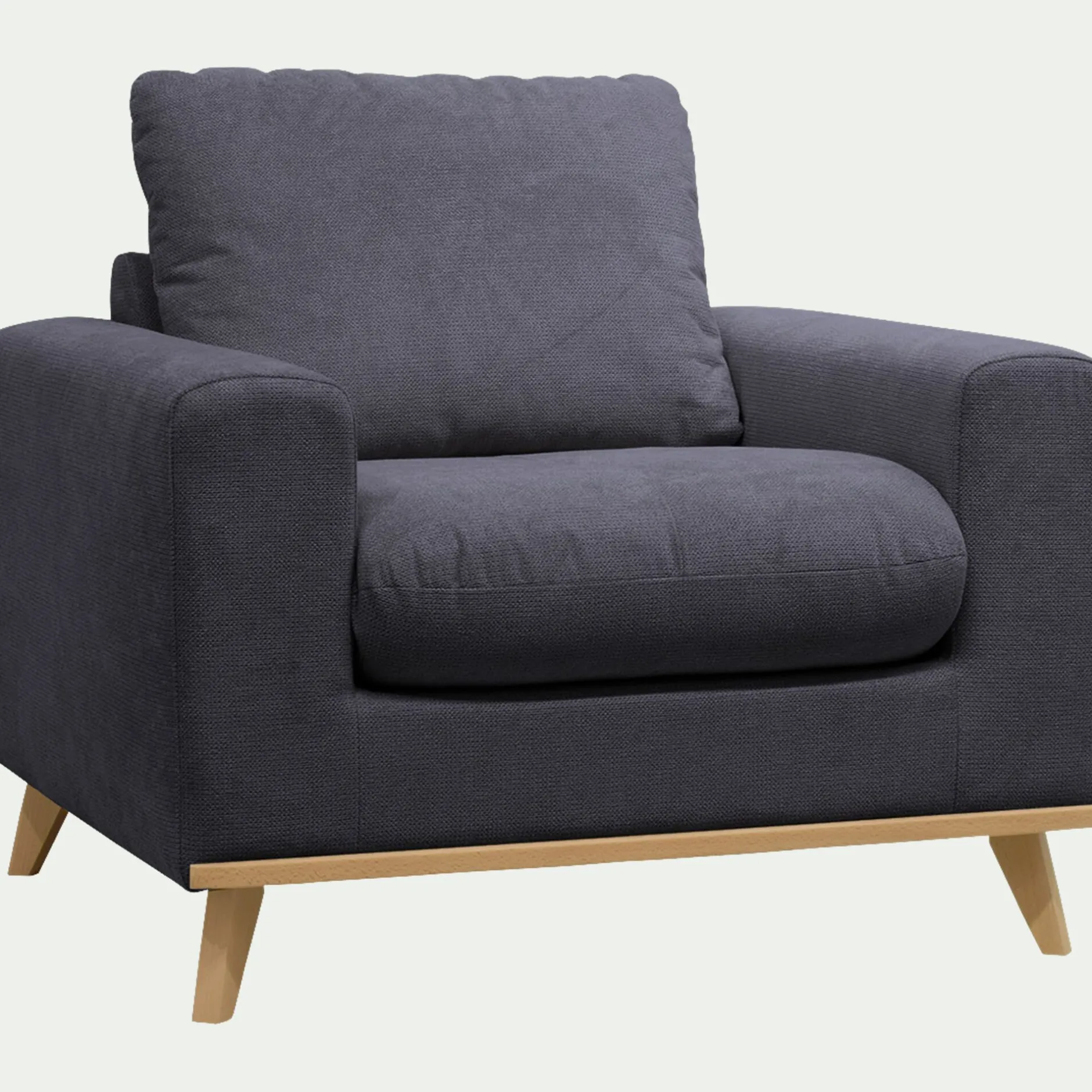 Fauteuil*alinea Fauteuil en tissu crown - calabrun Bleu