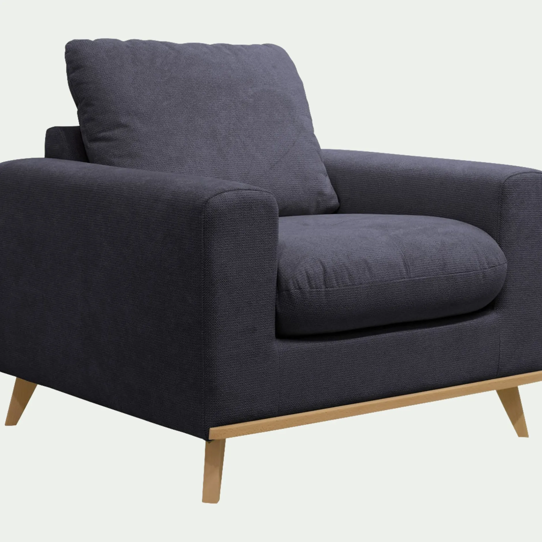 Fauteuil*alinea Fauteuil en tissu crown - calabrun Bleu