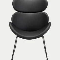 Fauteuil*alinea Fauteuil en tissu enduit - Noir