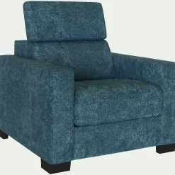Fauteuil*alinea Fauteuil en tissu Genesis - figuerolles Bleu