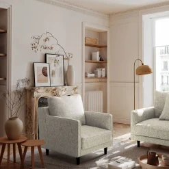 Fauteuil*alinea Fauteuil en tissu genesis - ventoux Blanc