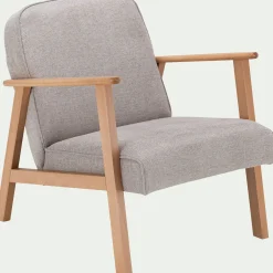 Fauteuil*alinea Fauteuil en tissu Loft - roucas Beige