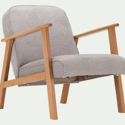 Fauteuil*alinea Fauteuil en tissu Loft - roucas Beige