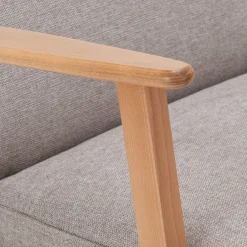 Fauteuil*alinea Fauteuil en tissu Loft - roucas Beige