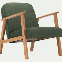 Fauteuil*alinea Fauteuil en tissu Loft - cèdre Vert