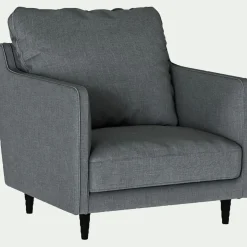 Fauteuil*alinea Fauteuil en tissu mixte - ardoise Gris