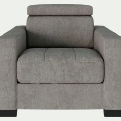 Fauteuil*alinea Fauteuil en tissu Monclar - taupe Gris