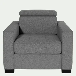 Fauteuil*alinea Fauteuil en tissu pop - Gris