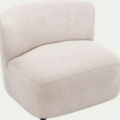 Fauteuil*alinea Fauteuil en tissu Raven - écru Blanc
