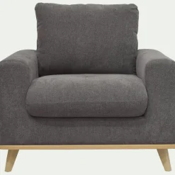 Fauteuil*alinea Fauteuil en tissu storm - moyen Gris