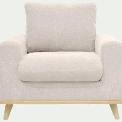Fauteuil*alinea Fauteuil en tissu storm - roucas Beige