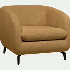 Fauteuil*alinea Fauteuil en tissu tramé - bronze Marron