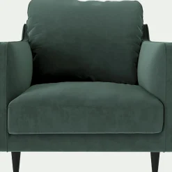 Fauteuil*alinea Fauteuil en tissu velvet - sauge Vert
