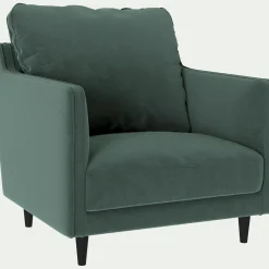 Fauteuil*alinea Fauteuil en tissu velvet - sauge Vert