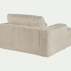 Fauteuil|Petit Canapé*alinea Fauteuil fixe en tissu côtelé - ventoux Blanc