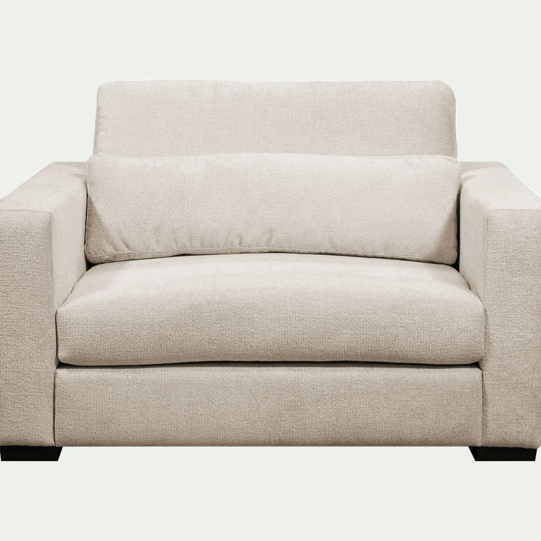 Fauteuil|Petit Canapé*alinea Fauteuil fixe en tissu Genesis 1,5 places - Beige