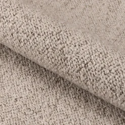 Fauteuil*alinea Fauteuil incurvé en tissu et métal - Beige