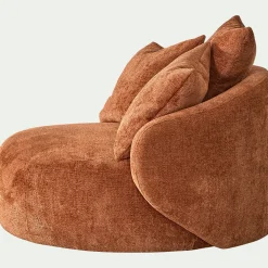 Fauteuil*alinea Fauteuil pivotant en tissu Genesis - brun rustrel Marron