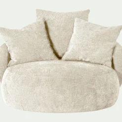Fauteuil*alinea Fauteuil pivotant en tissu Genesis - Beige