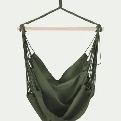 Fauteuil Suspendu*alinea Fauteuil suspendu en polycoton - Vert cèdre