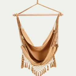 Pouf Exterieur|Fauteuil Suspendu*alinea Fauteuil suspendu en polycoton - nèfle Beige