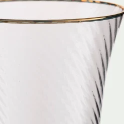 Verre À Pied|Flûte Et Coupe De Champagne*alinea Flûte à champagne avec liseré doré en verre 20cl - Transparent