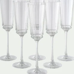 Verre À Pied|Flûte Et Coupe De Champagne*alinea Flûte à champagne en cristallin 17cl - Transparent