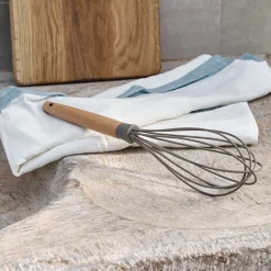 Ustensile De Cuisine*alinea Fouet de cuisine en bois et silicone - brun terre ombre Marron