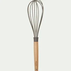 Ustensile De Cuisine*alinea Fouet de cuisine en bois et silicone - brun terre ombre Marron