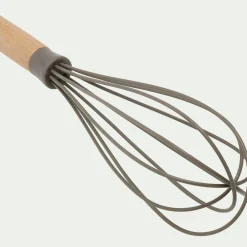 Ustensile De Cuisine*alinea Fouet de cuisine en bois et silicone - brun terre ombre Marron
