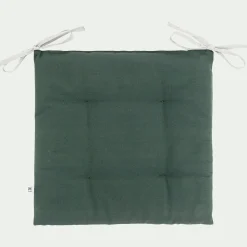 Galette Chaise Exterieur*alinea Galette de chaise de jardin en coton déperlant bicolore - Vert