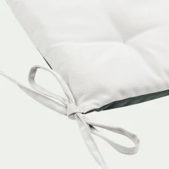 Galette Chaise Exterieur*alinea Galette de chaise de jardin en coton déperlant bicolore - Vert