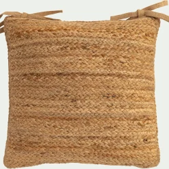 Galette De Chaise*alinea Galette de chaise en jute et coton 45x45cm - Naturel