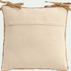 Galette De Chaise*alinea Galette de chaise en jute et coton 45x45cm - Naturel