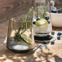 Verre À Eau*alinea Gobelet bas en verre sodo-calcique 44cl - Noir