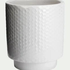 Accessoire De Salle De Bain*alinea Gobelet en céramique H9,5cm - ventoux Blanc