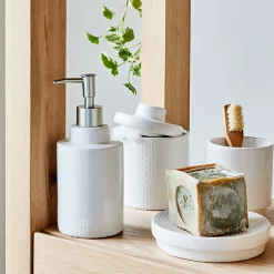 Accessoire De Salle De Bain*alinea Gobelet en céramique H9,5cm - ventoux Blanc