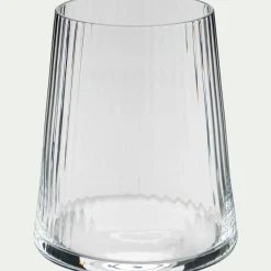 Verre À Eau*alinea Gobelet en verre strié 39cl - Transparent
