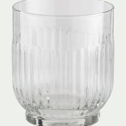 Verre À Eau*alinea Gobelet strié en verre sodo-calcique 33cl - Transparent