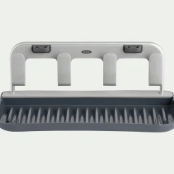 Aménagement Meuble Cuisine*alinea Égouttoir à gourdes en plastique et aluminium - Gris