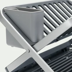 Aménagement Meuble Cuisine*alinea Égouttoir à vaisselle en plastique et aluminium - Gris