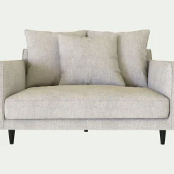 Fauteuil|Petit Canapé*alinea Grand fauteuil fixe en tissu monclar - roucas Beige