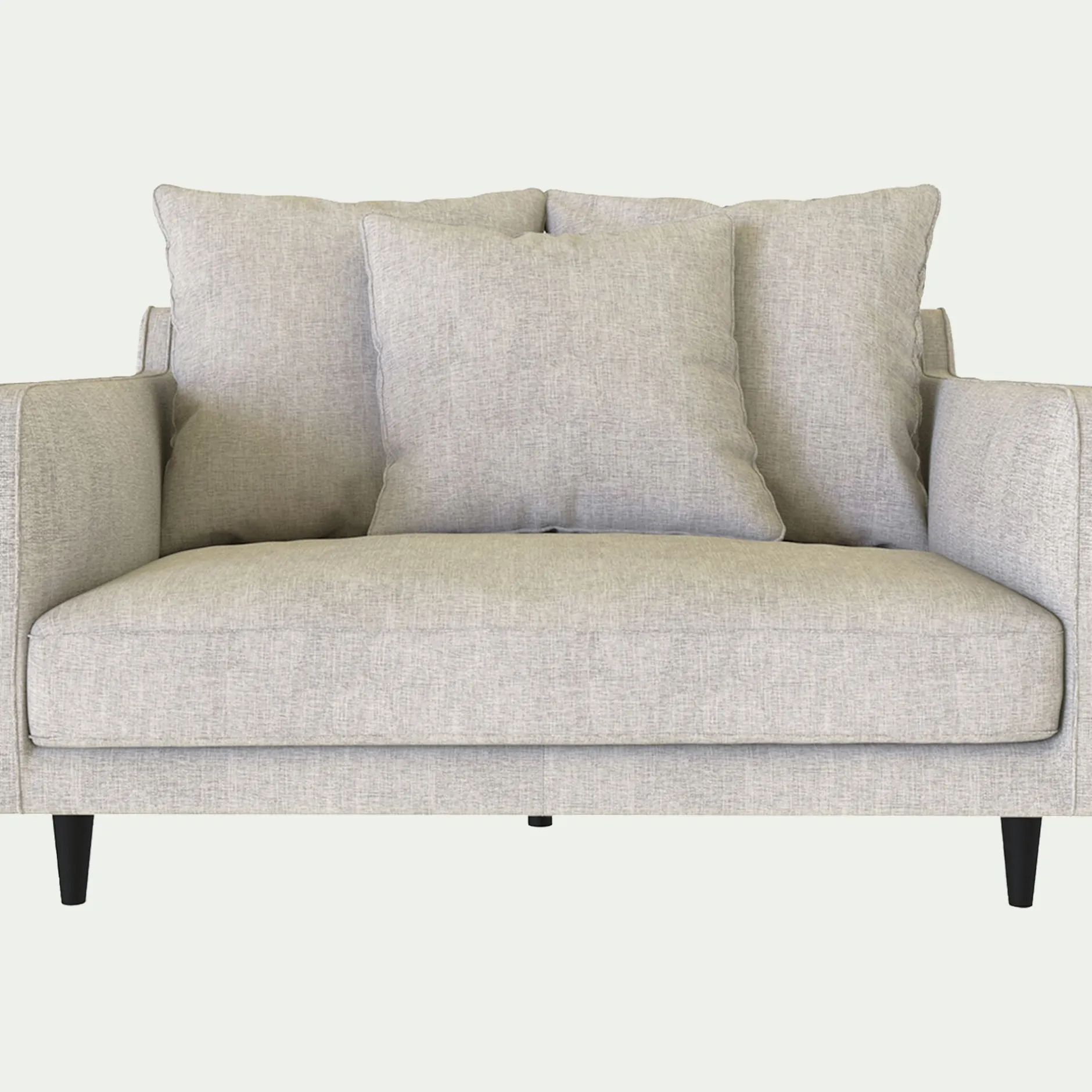 Fauteuil|Petit Canapé*alinea Grand fauteuil fixe en tissu monclar - roucas Beige