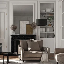 Fauteuil|Petit Canapé*alinea Grand fauteuil fixe en tissu joint - alpilles Beige