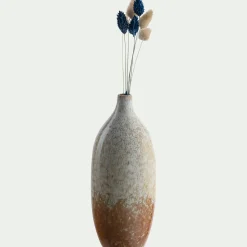 Vase|Vase Et Branchage De Noël*alinea Grand soliflore en céramique H22,4cm - Marron